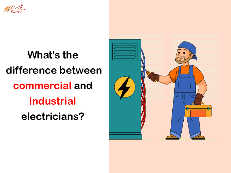 What's the difference between commercial and industrial electricians?