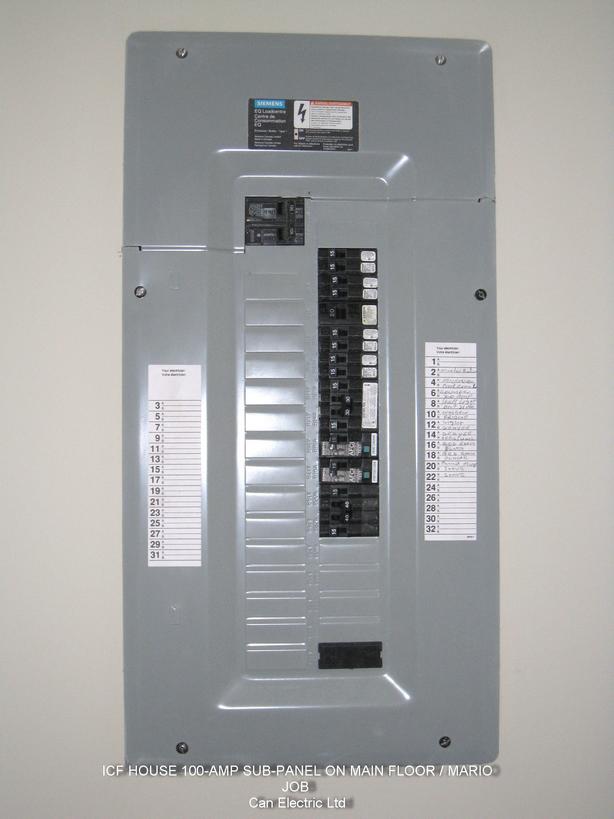 electrical sub panel