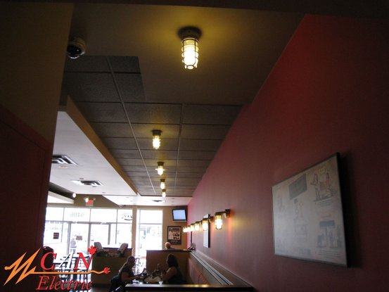 restaurant lighting and wiring