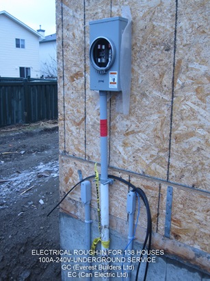 underground main electrical service