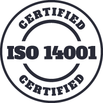 certified-stamp-dark ISO 14001 certified black